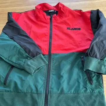 XLARGE 나일론 자켓 110 사이즈 레드/그린