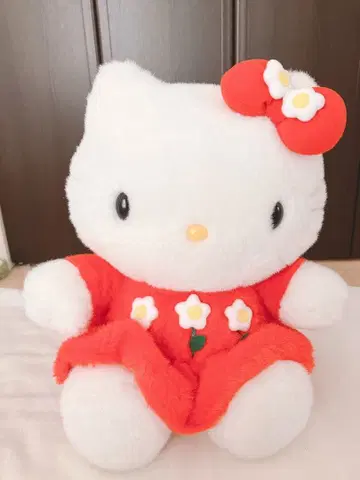 헬로키티 꽃 원피스 봉제 인형