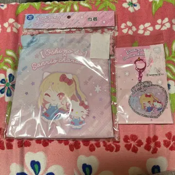 레어!! 최애의 아이 키티 콜라보 복조리 & 키링 세트