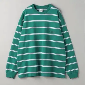 CGS 오가닉 코튼 보더 롱 슬리브 티셔츠