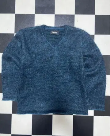 masses 다크 블루 v넥 니트 완전 공식품 정가 63800엔 파격