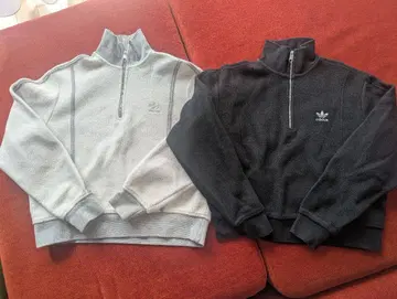 adidas 하프 지퍼 트레이닝복 2색 세트 L