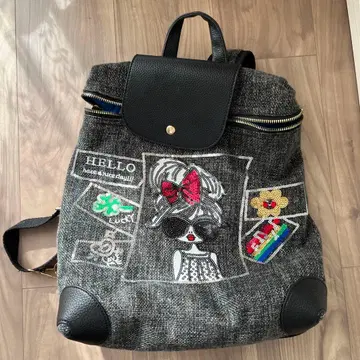 [ 컨디션 최상 ] 자수 디자인 백팩 ()