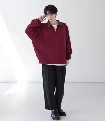 ASTRONOMY 버건디 집업 L