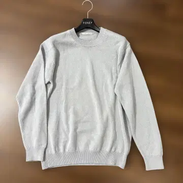 UNITED ARROWS 미들 게이지 크루넥 니트