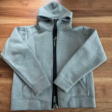 Champion 그레이 풀 집업 후드티 상하의 세트 M