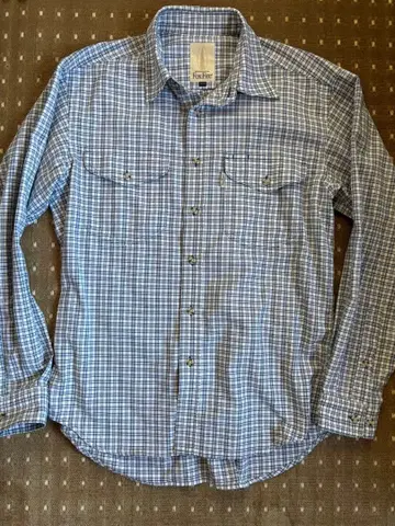 Fox Fire 체크 무늬 긴팔 셔츠 M