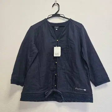 [택 포함] drug store's 블루종 겉옷 얇은 소재 자수 로고