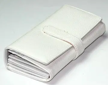 새상품 배송비 포함 소가죽 전체 25 수납 포켓 아코디언 롱 지갑 WH