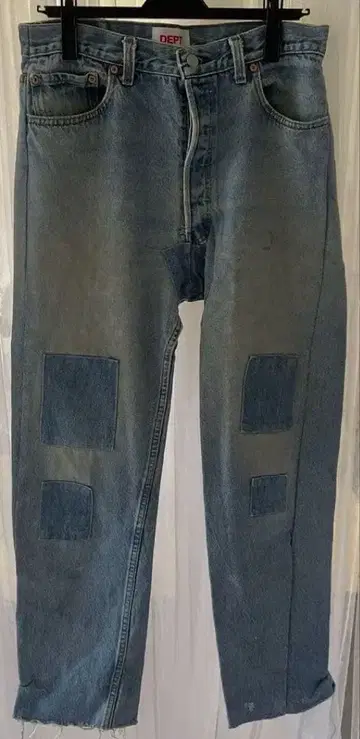 DEPT 리워크 데님 패치워크 청바지