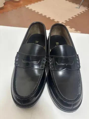 HARUTA 로퍼 가죽 블랙 23.0cm