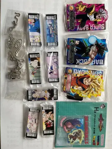 드래곤볼 Z 아크릴 스탠드, 키링 세트