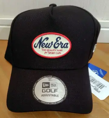 New Era 골프 캡 조정 가능 블랙