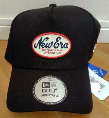 New Era 골프 캡 조정 가능 블랙