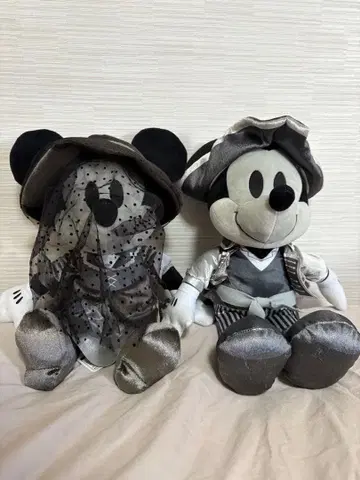 택 포함 미키 & 미니 고스트 선박 BIG 봉제 인형 디즈니