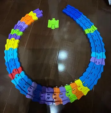 프라레일 곡선 레일 약간 컬러풀 부품