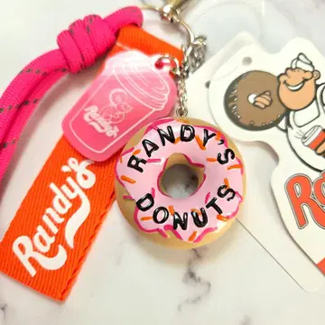 랜디스 도넛 Randy's Donuts 카라비너 참 핑크