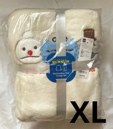 [ 미사용 새상품 ] GU 마쉬멜로우 필 라운지 세트 퍼펫 스 XL