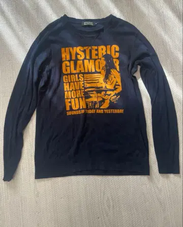 HYSTERIC GLAMOUR 네이비 롱T셔츠 M사이즈