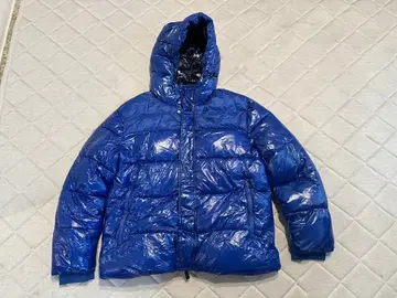 AIX 파랑 다운 자켓 후드 부착