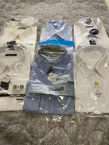 남성용 비즈니스 와이셔츠 6점 (긴팔 5, 반팔 1) 세트