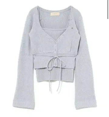 andmary Delta button tops gray
