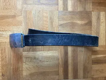 스튜디오 다치산 블랙 가죽 벨트 M