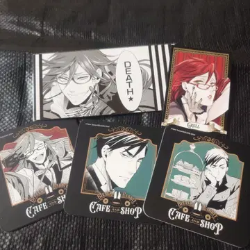 흑집사 코스터 책갈피 카드 5점