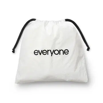 everyone 나일론 킨차쿠 파우치 복조리 화이트