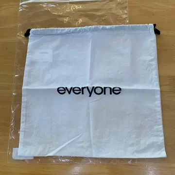 everyone 나일론 킨차쿠 파우치 복조리 화이트