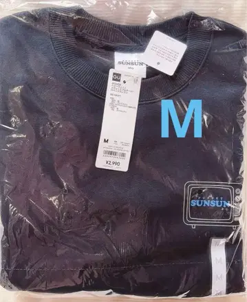 새상품 GU 스 맨투맨 M 사이즈 네이비