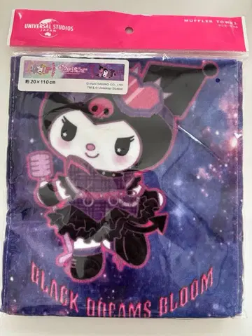 [ 새상품급 ] USJ 쿠로미 마이멜로디 공식 굿즈 머플러 타월