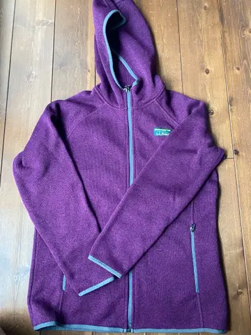 L.L.Bean 후드 부착 퍼플 자켓