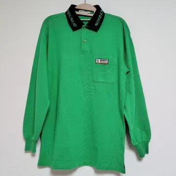 [ 새상품급 ] Munsingwear 그린 긴팔 피케 셔츠 M 사이즈