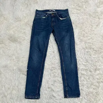 ZARA 자라 테이퍼드 데님 팬츠 청바지 EUR42 블루