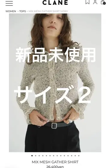 CLANE MIX MESH GATHER SHIRT