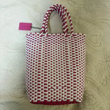 BEAUTY&YOUTH 바스켓백 핑크와 화이트