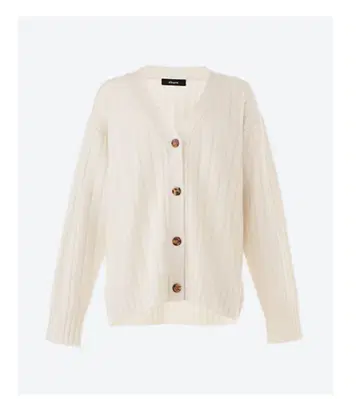 ebure 캐시미어 100% 리브 가디건