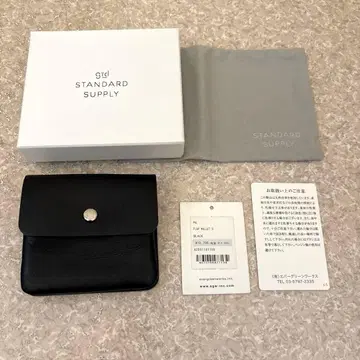 STANDARD SUPPLY 플랩 지갑 S 블랙 새상품급