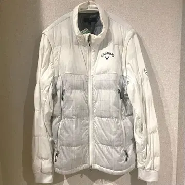 Callaway 캘러웨이 2WAY 풀 집업 패딩 자켓/L/화이트