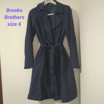 Brooks Brothers 네이비 스프링 트렌치코트 사이즈 6