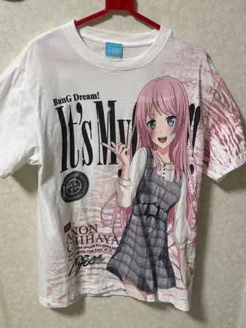 뱅드림 MyGO!!!!! 풀 그래픽 T셔츠 치하야 아논 M 사이즈