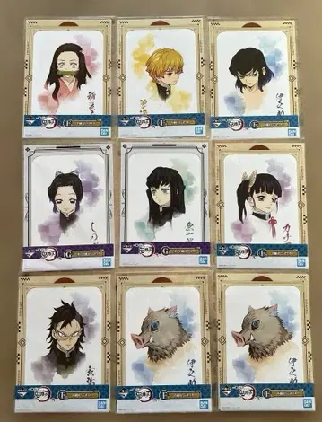 귀멸의 칼날 거치대 포함 미니 포스터 제일복권 묶음 판매