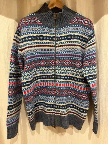 타미힐피거 노르딕 무늬 가디건 TOMMY HILFIGER