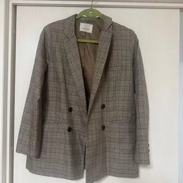 Ungrid 체크 무늬 테일러드 자켓