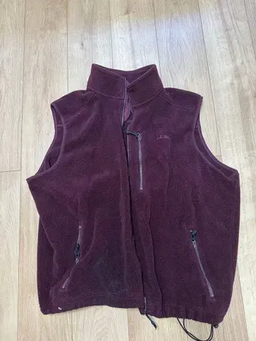 L.L.Bean 버건디 플리스 베스트