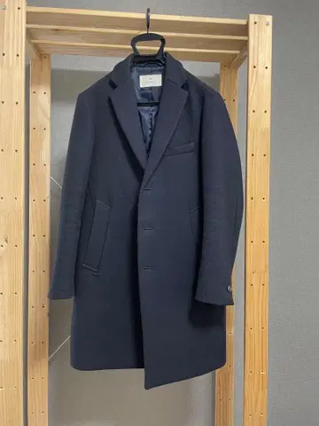 EDIFICE 네이비 체스터 코트 사이즈 48