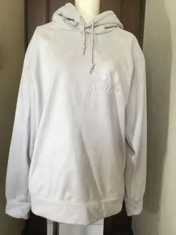 ReZARD 라이트 그레이 후드 부착 후드티 남성용