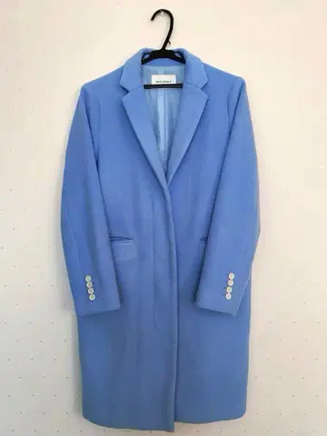 MOUSSY 라이트 블루 체스터 코트
