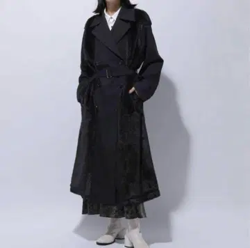 HARE 퍼 트렌치코트